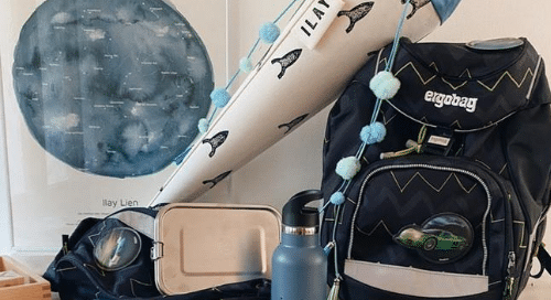 Bild mit Sternnehimmel Poster und Schultüte